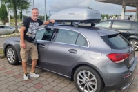 Dachbox auf einem A-Klasse Mercedes in Idstein