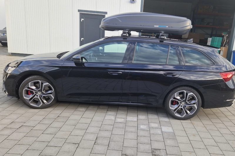 Thaleischweiler-Fröschen - eine 430-Liter Dachbox auf einem Skoda Octavia Combi